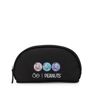 Cosmetiquera Cloe Mediana Peanuts Negro