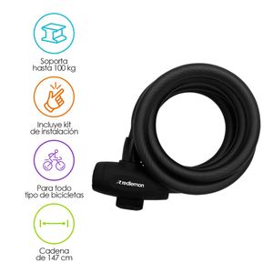 Candado Para Bicicleta Básico Extra Largo