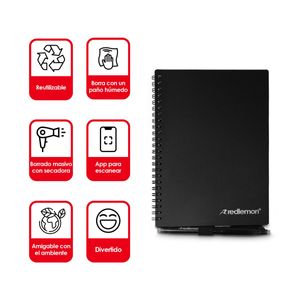 Cuaderno Inteligente Reutilizable De 50 Hojas