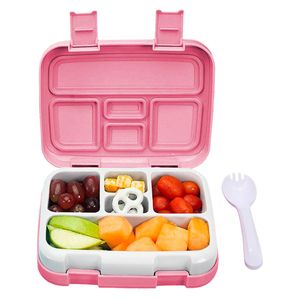 Lonchera Para Niños Tipo Bento Box De 5 Divisiones