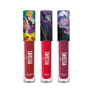 Set De Labiales Matte Disney Villanas 3 Piezas