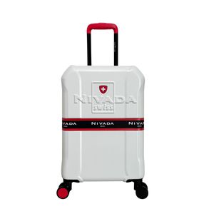Maleta de Cabina Nivada Swiss Millonaire 20 Pulgadas Blanco