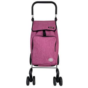 Carrito de Compras con 4 Ruedas Dobles Frontales