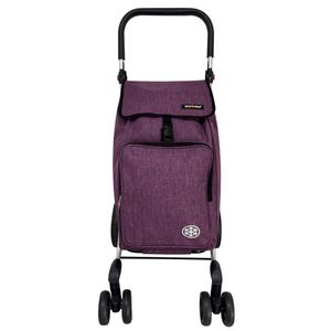 Carrito de Compras con 4 Ruedas Dobles Frontales