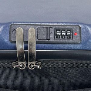 Maleta Peglable de Cabina Rígida de 19" con 4 Ruedas Dobles de ABS Y Poliester Azul Marino