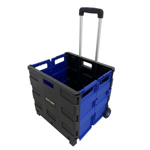Carrito Para Compras Azul y Negro