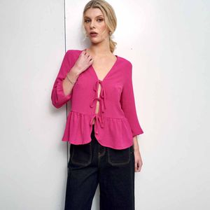 Blusa Casual Manga Larga