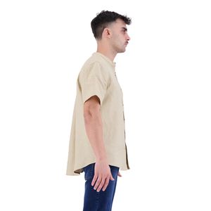 Camisa Casual Manga Corta Lino Regular