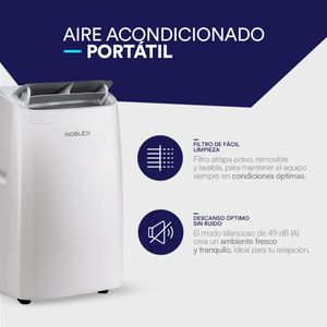 Aire Acondicionado Noblex Portátil 12,000 BTUS 115V Sólo Frío