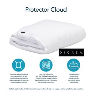 Protector Dicasa Cloud Blanco Individual
