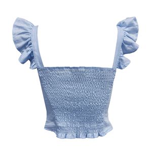 Blusa Casual Crop Sin Manga