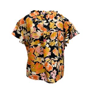 Blusa Casual Manga Tipo Mariposa y Estampado