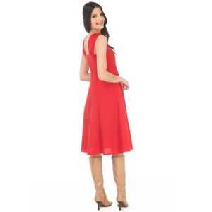 Vestido Casual Sarah Bustani Midi Sin Manga