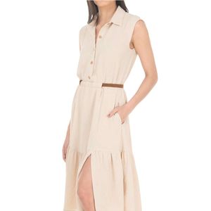 Vestido Casual Sarah Bustani Midi Sin Manga