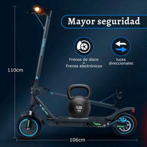 Scooter Eléctrico Honey Whale M2-MAX 32Km/H 120Kg Color Negro