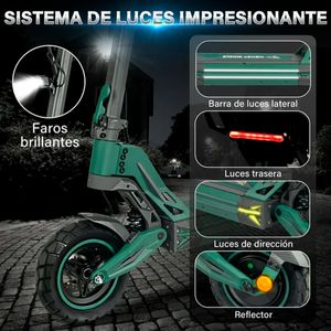 Scooter Eléctrico Honey Whale G2Pro Verde 45Km/H