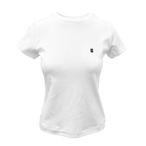 Playera Cuello Redondo Algodón Pima Blanco