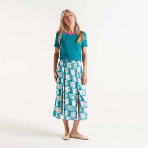 Falda Casual 3/4 Mezclilla