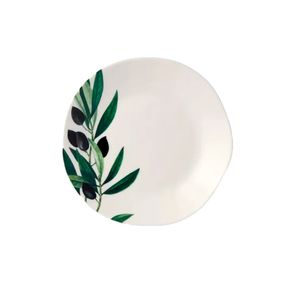 Plato Para Canapés Ceramica 6" Olivos