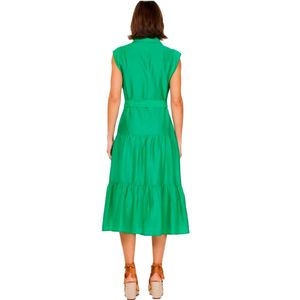 Vestido Vestir Largo Sin Manga