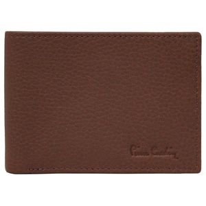 Cartera De Doble Piel Pierre Cardin Modelo P70-0270-7  Color Café Para Caballero