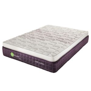 Juego Colchon Y Box Linea Luxury Confort Medio Firme Con Altura De 32 Cm