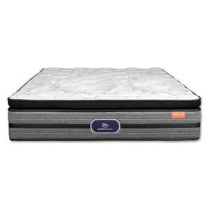 Colchon Pillow Top Comfort Foam Espuma Natural 36 Cm De Alto