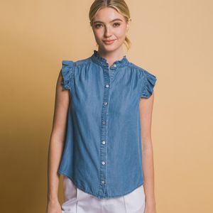 Blusa Camisera Casual Manga Corta