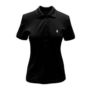 Playera Polo De Algodón Pima Negro