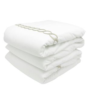 Edredón Cubrecama Essens Casa Catena King Size Blanco/Taupe
