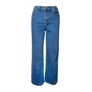 Jeans Casual Recto Azul Para Dama