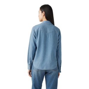 Blusa Camisera Casual Manga Larga