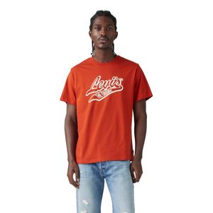 Playera Cuello Redondo Manga Corta Levi's Color Naranja Para Caballero