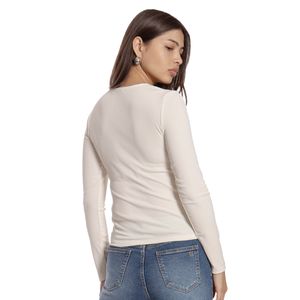 Blusa Casual Manga Larga