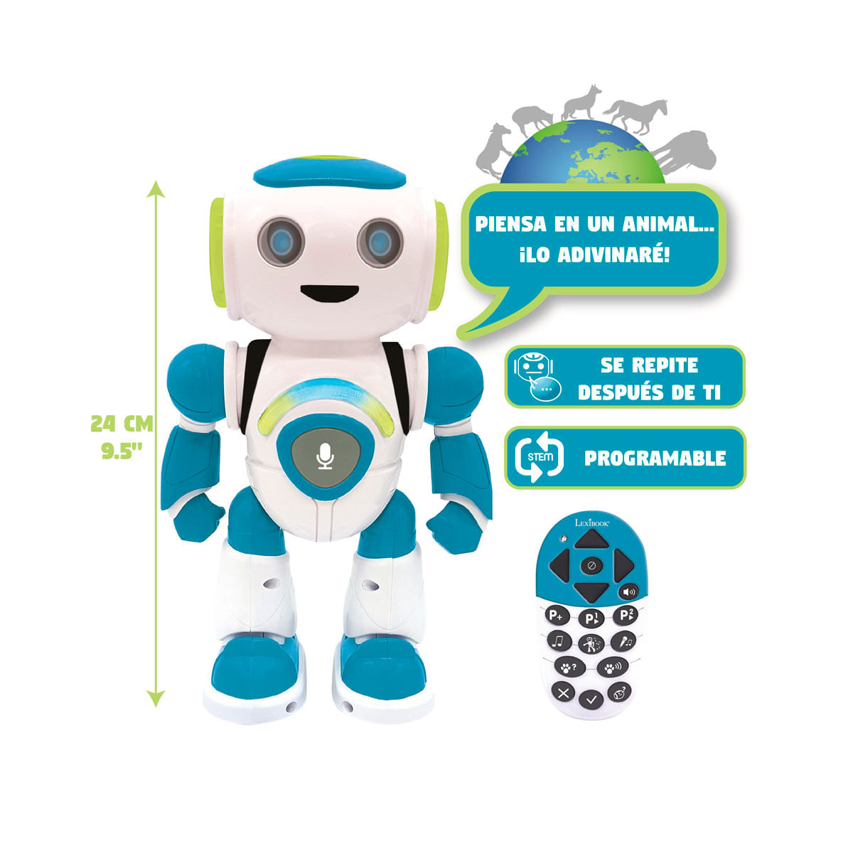 Lexibook Powerman JR Robot Programable Con Quiz