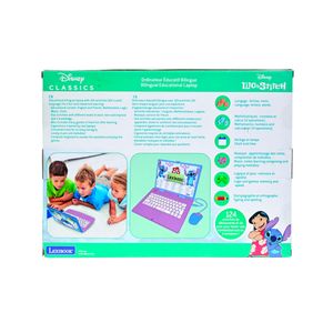 Computadora Portátil Bilingüe Stitch 124 Actividades En Inglés Y Español