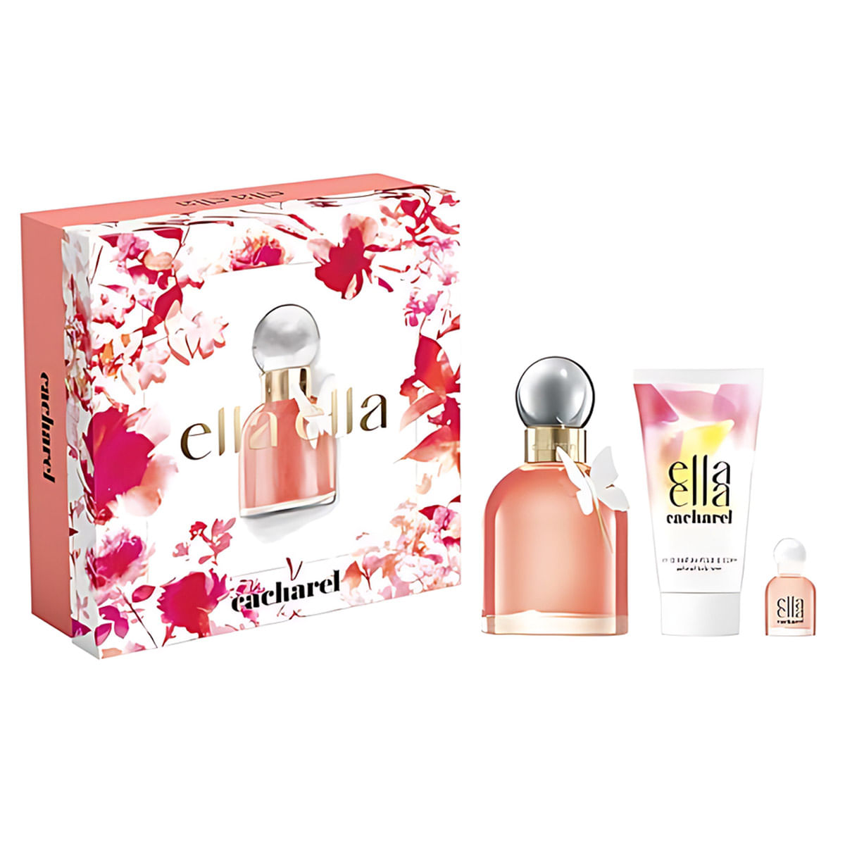 Set Cacharel Ella Ella EDP + Gel de Ducha + Miniatura - Gran Chapur