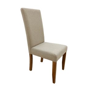 Silla De Comedor Vali Modelo Ekko Tela Magic Beige