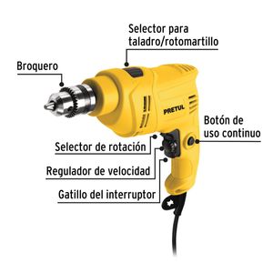 Rotomartillo 3/8" 550W PRETUL ROTO-3/8P6