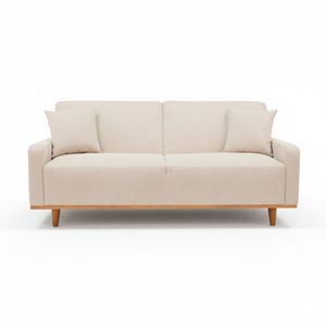 Sofa Cama De 2 Plazas Con Sistema De Track Beige