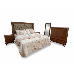 Recámara Maova 5 Piezas Malibú Nogal