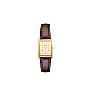 Reloj Dama Moda Piel Modelo Swr066 Color Café Marca Seiko