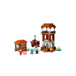 Lego Minecraft El Puesto De Avanzada De Los Saqueadores Y El Devastador 665 Piezas