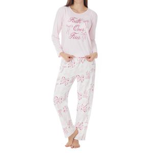 Conjunto Tops & Bottoms Pijama Manga Larga y Pantalón