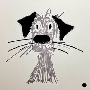 Cuadro Marmol Gallery Les Moustaches De Le Chein Medida 89X89cm