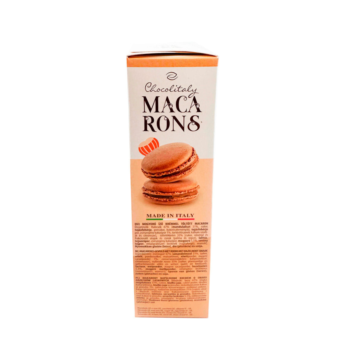 Macarons Hazelnut Love De Chocolitaly 90G - Gran Chapur