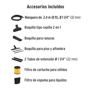 Aspiradora De Sólidos Y Líquidos 5 Gal Acero Inoxidable Truper