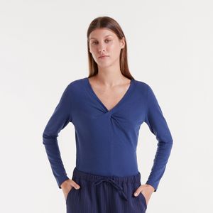 Blusa Compañía Fantástica Manga Larga Anudada