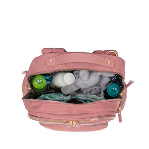 Pañalera Mochila Cloe Nylon Rosa