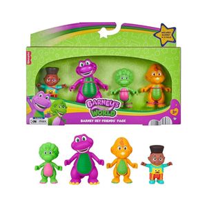 Barney Figura De Juguete Paquete De 4 Figuras De Amiguitos